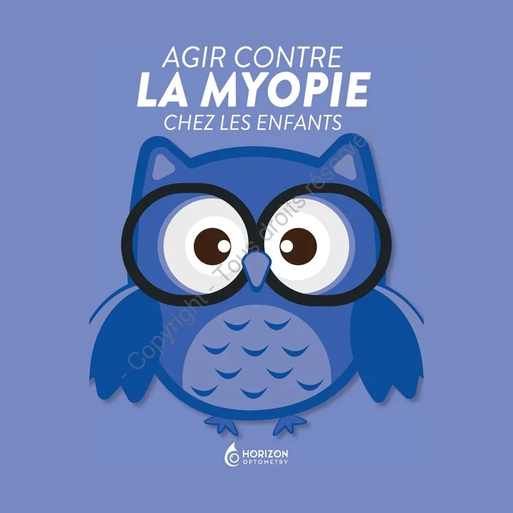 Couverture du dépliant « Agir contre la myopie chez les enfants »